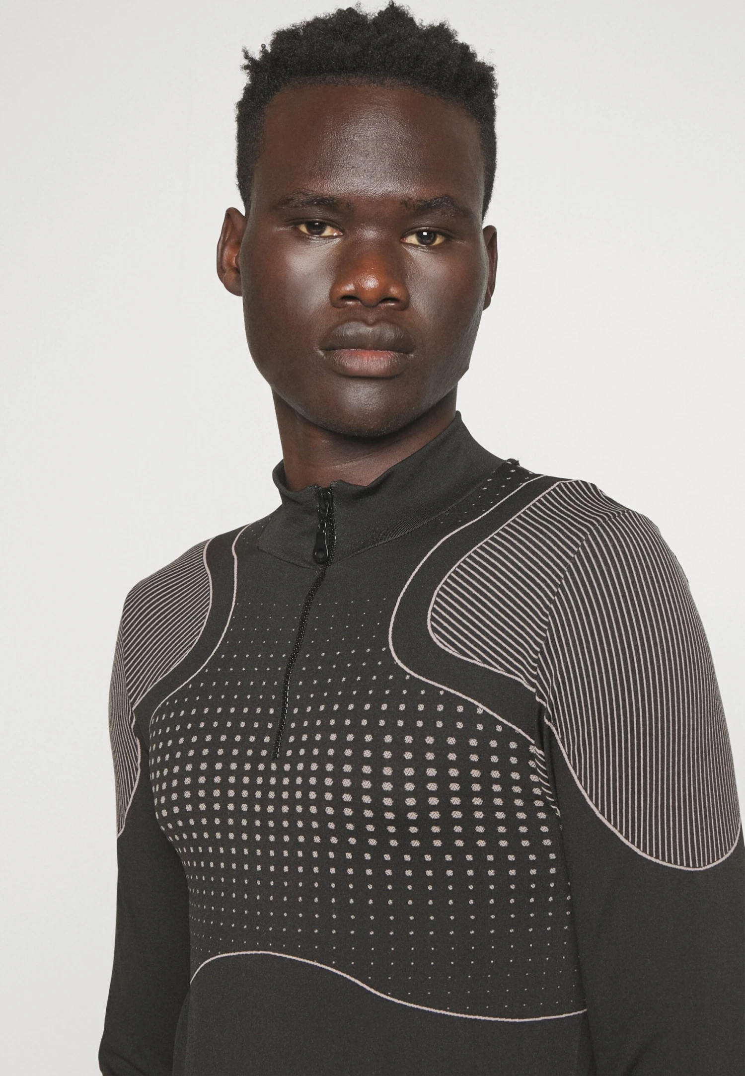 YOURTURN Jaquard Sports Unisex - Camiseta De Manga Larga - Black 4 YOURTURN Jaquard Sports Unisex - Camiseta De Manga Larga - Black - Imagen 4