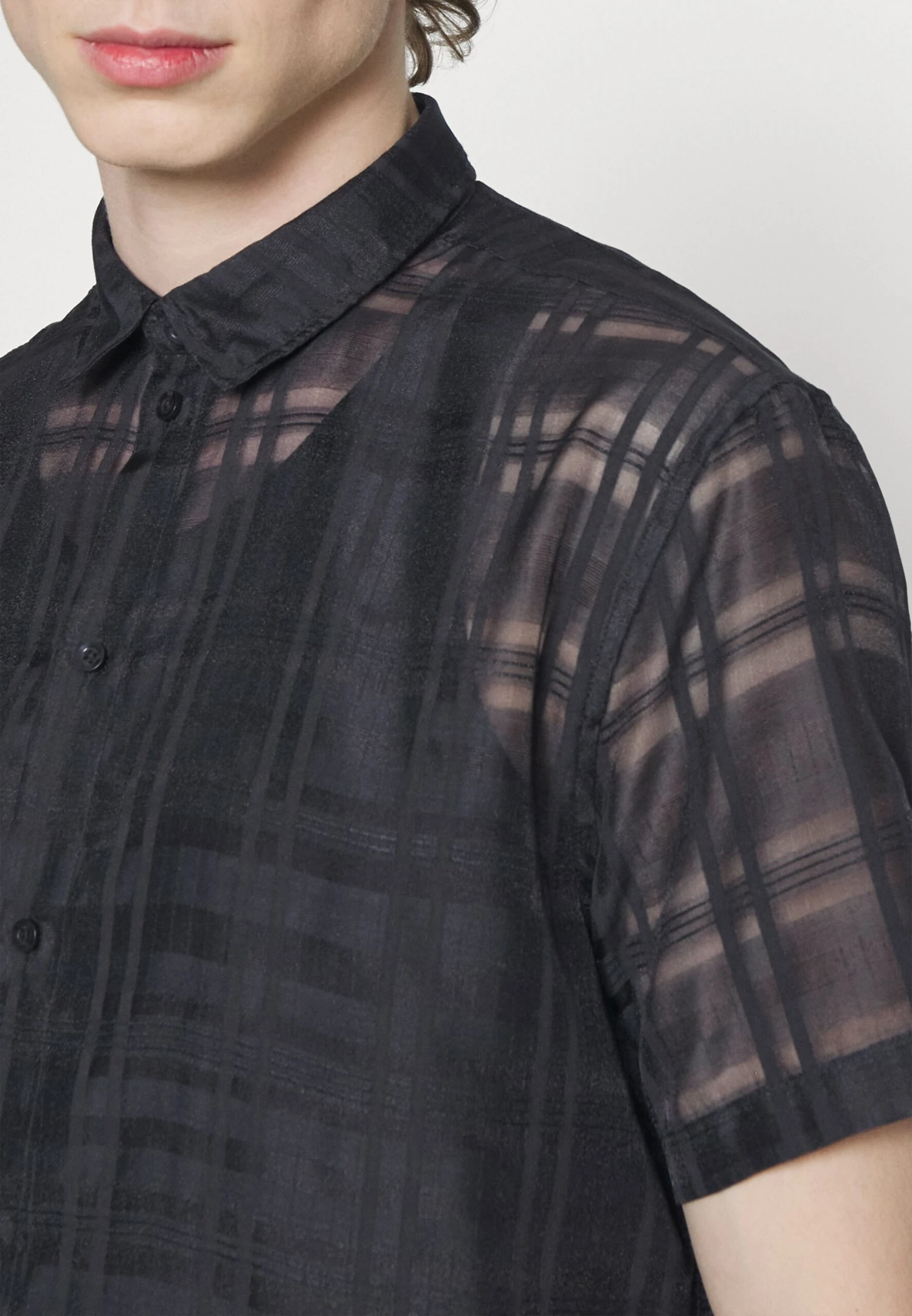 YOURTURN Mesh Shirt - Camisa - Black 6 YOURTURN Mesh Shirt - Camisa - Black - Imagen 6