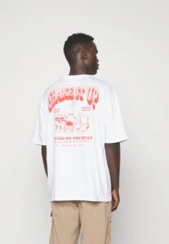 YOURTURN Unisex - Camiseta Estampada -White