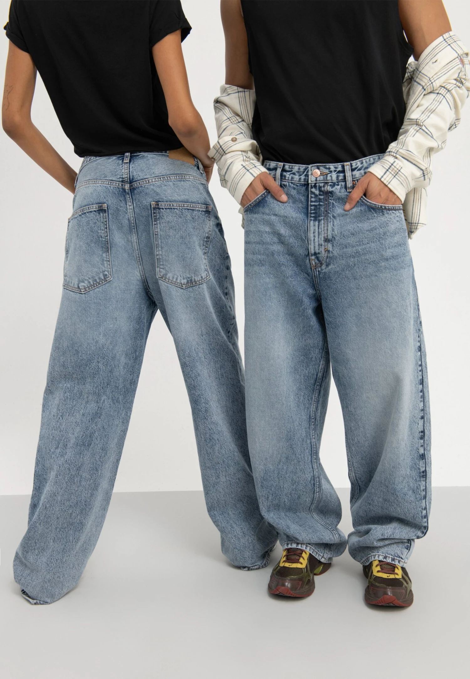 YOURTURN Baggy Jeans Unisex - Vaqueros Boyfriend - Dark Blue Denim 1 YOURTURN Baggy Jeans Unisex - Vaqueros Boyfriend - Dark Blue Denim