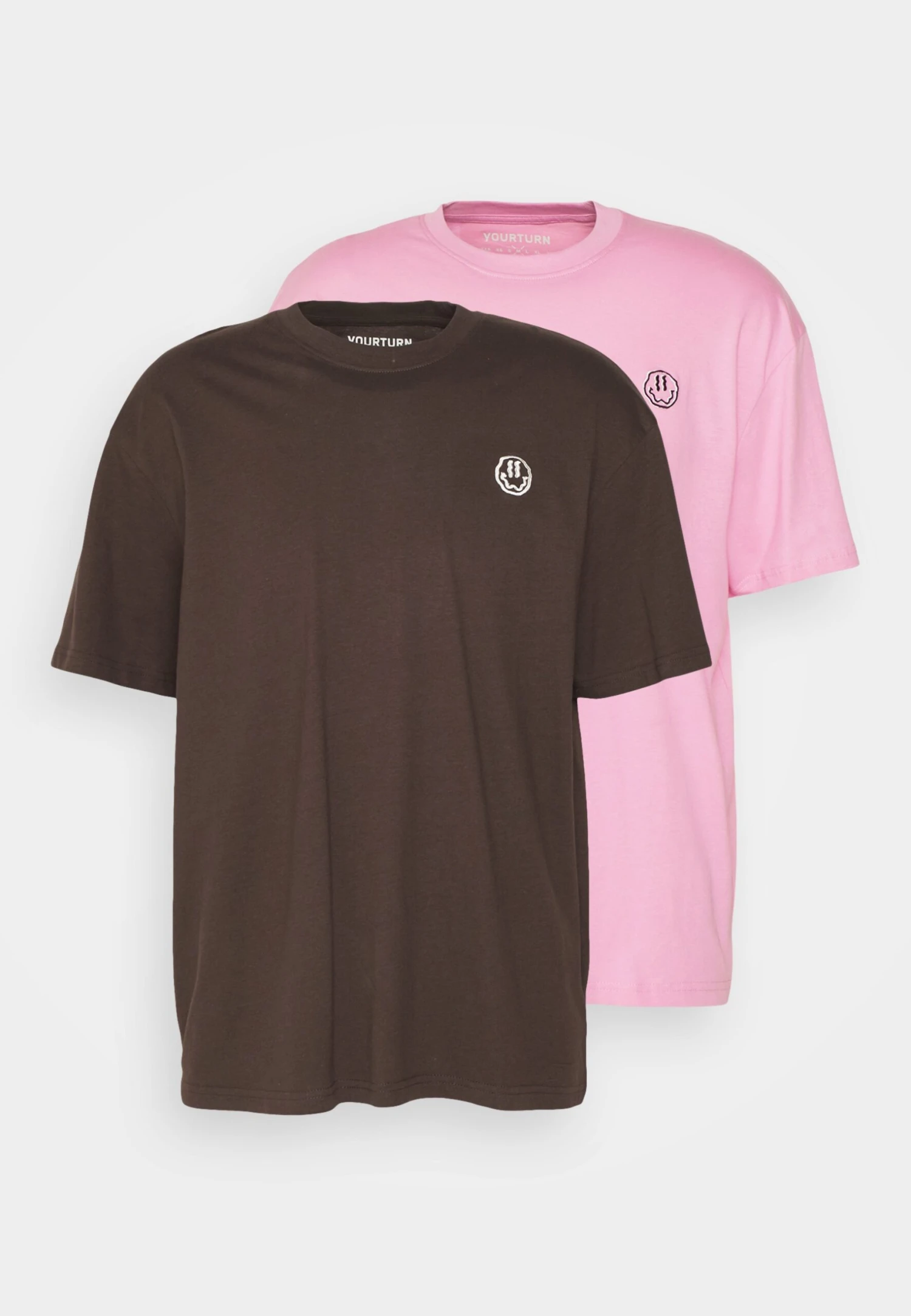 YOURTURN Unisex 2 Pack - Camiseta Estampada - BrownPink 6 YOURTURN Unisex 2 Pack - Camiseta Estampada - BrownPink - Imagen 6
