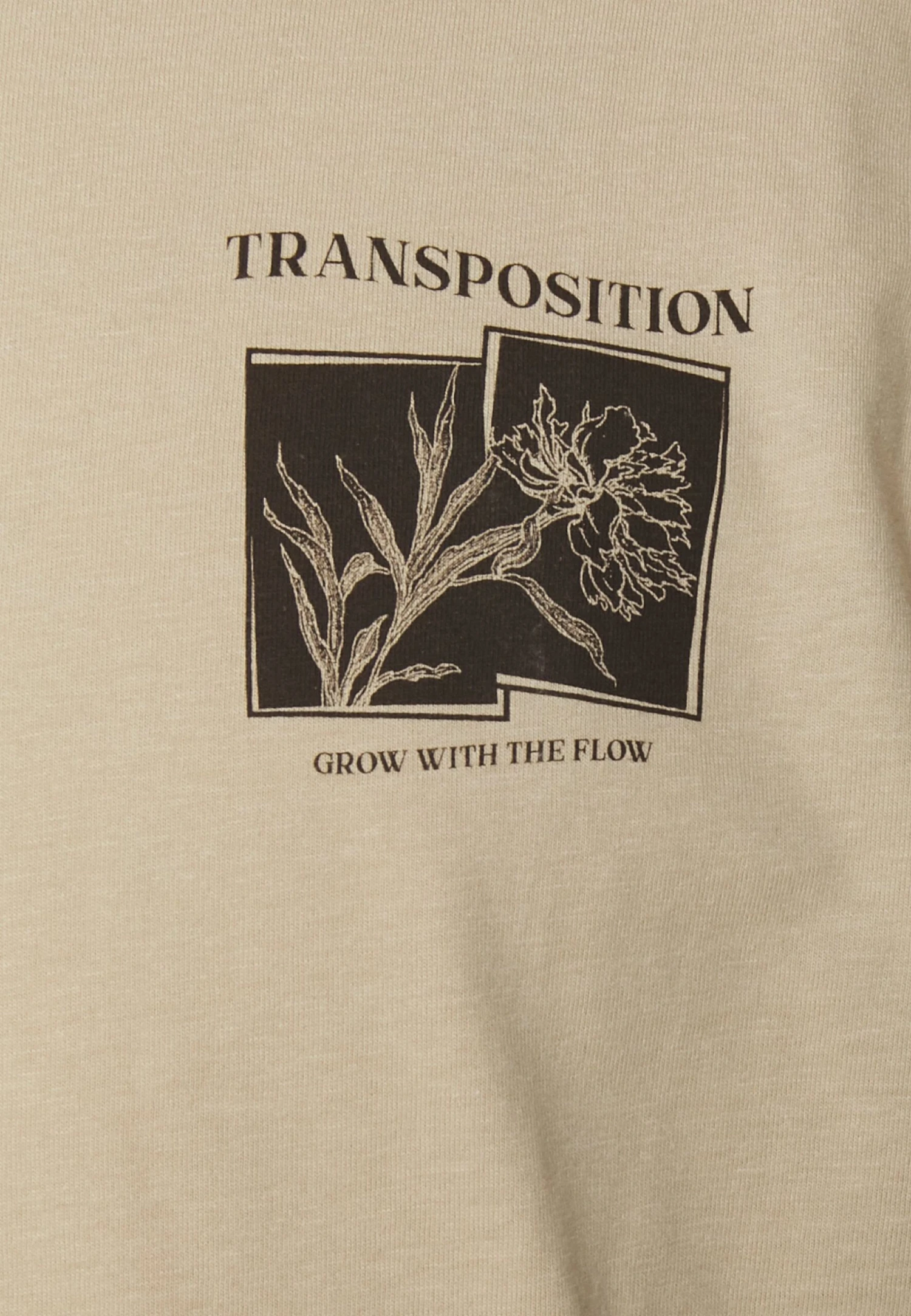 YOURTURN Unisex - Camiseta Estampada - Beige 5 YOURTURN Unisex - Camiseta Estampada - Beige - Imagen 5