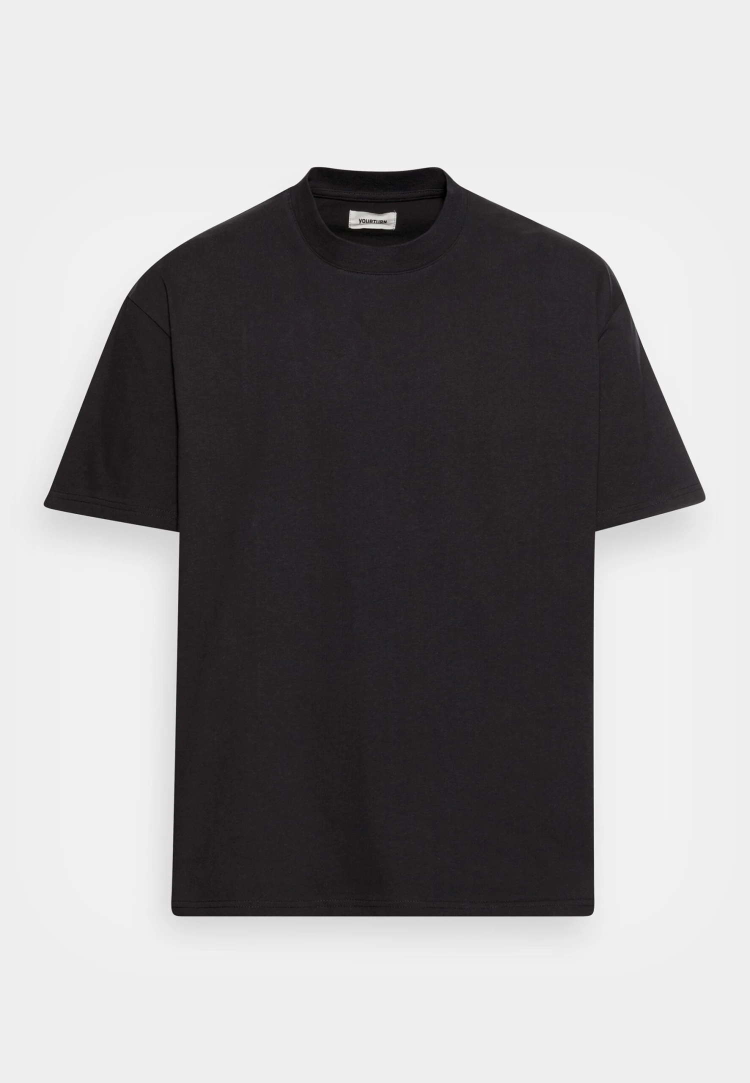 YOURTURN Heavy Weight Tee Unisex - Camiseta Básica - Black 4 YOURTURN Heavy Weight Tee Unisex - Camiseta Básica - Black - Imagen 4