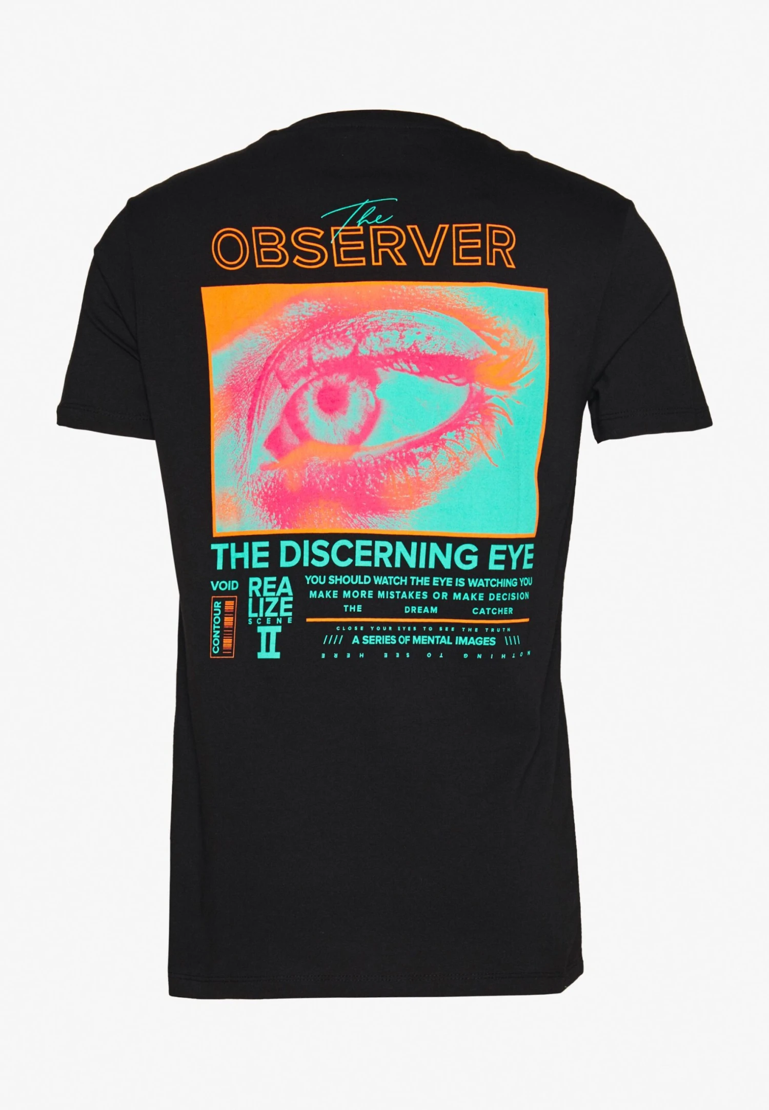 YOURTURN Unisex Observer- Camiseta Estampada - Black 1 YOURTURN Unisex Observer- Camiseta Estampada - Black