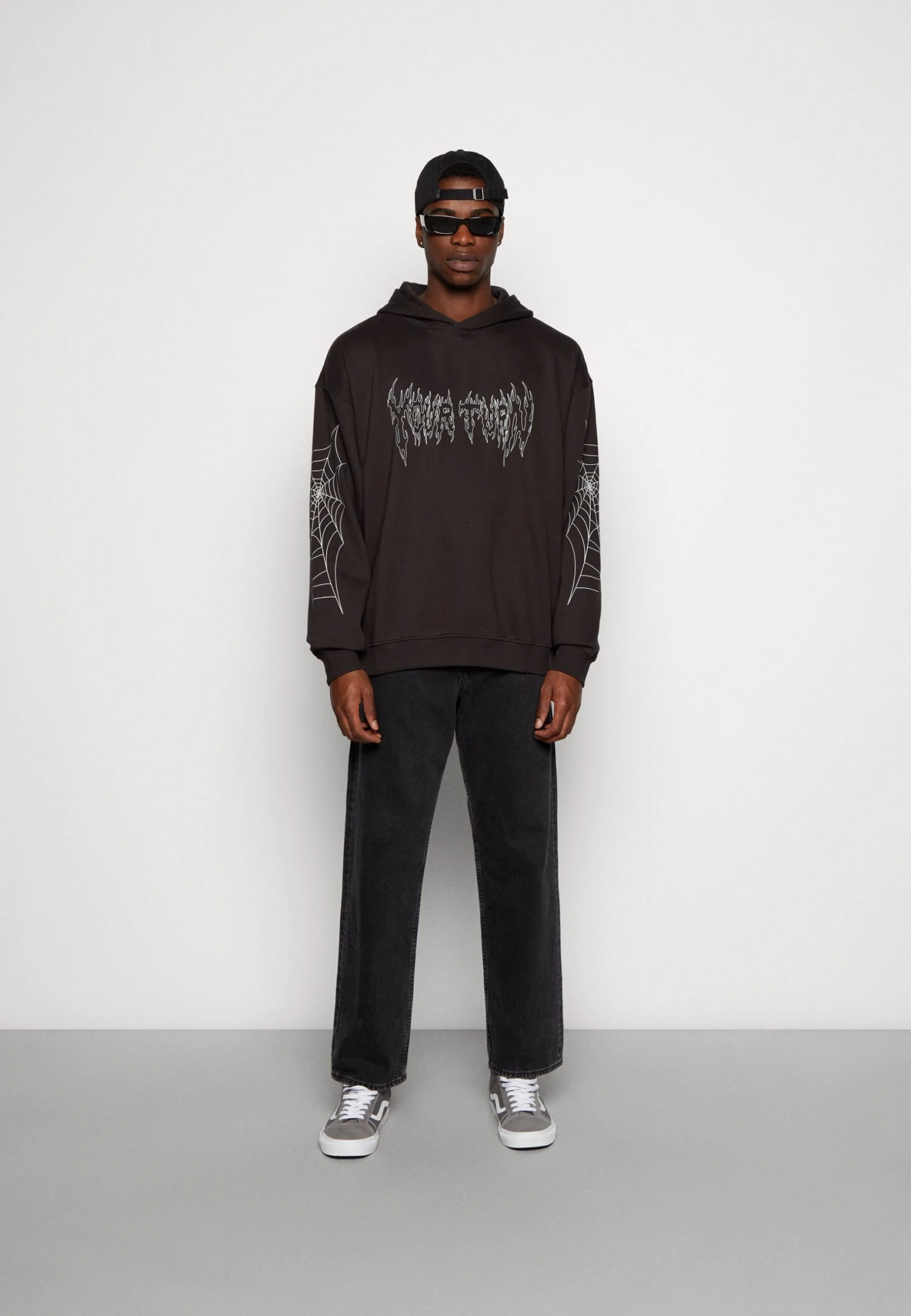 YOURTURN Spiderweb Unisex - Jersey Con Capucha - Black 2 YOURTURN Spiderweb Unisex - Jersey Con Capucha - Black - Imagen 2