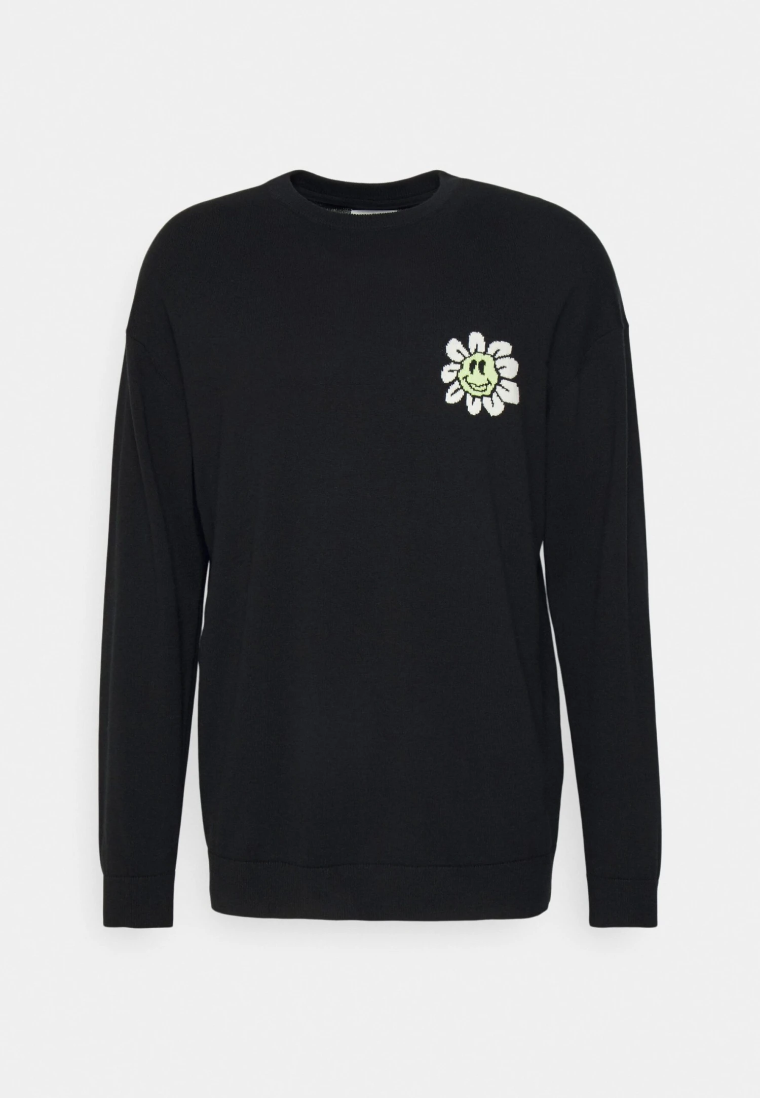 YOURTURN Crewneck With A Flower - Jersey De Punto - Black 5 YOURTURN Crewneck With A Flower - Jersey De Punto - Black - Imagen 5