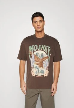 YOURTURN Unisex - Camiseta Estampada - Brown