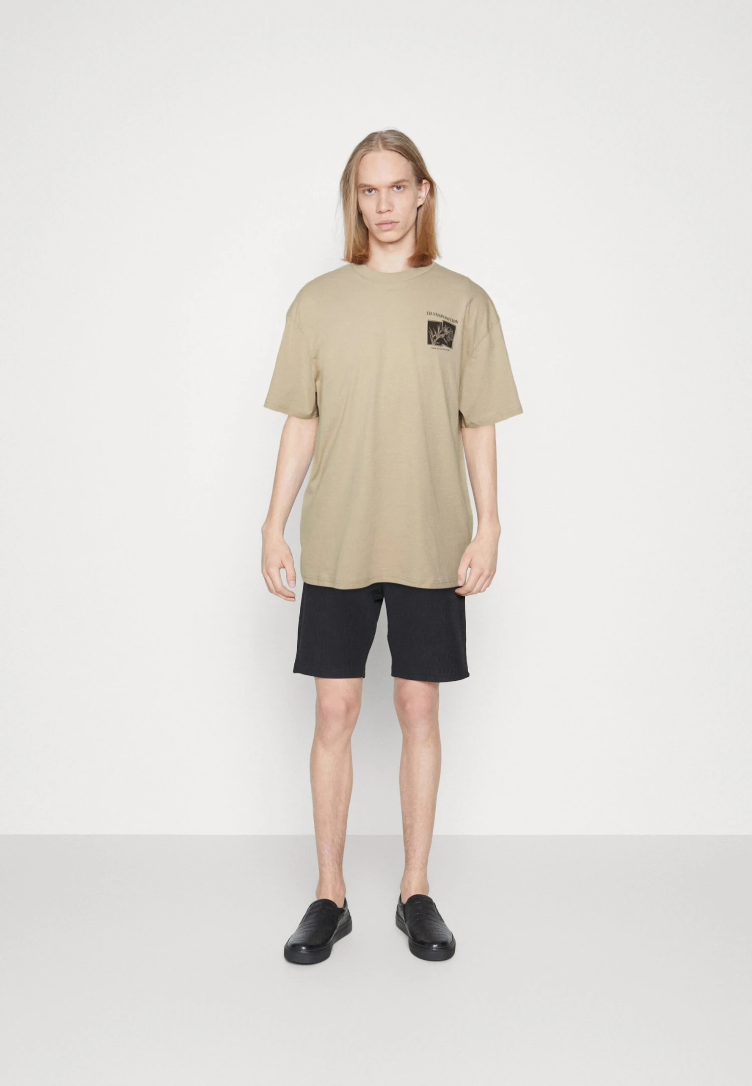 YOURTURN Unisex - Camiseta Estampada - Beige 2 YOURTURN Unisex - Camiseta Estampada - Beige - Imagen 2