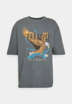 YOURTURN Unisex - Camiseta Estampada - Mottled Black -Yourturn 28d215fc6f2b4e13857e1ab0f19ccd6a