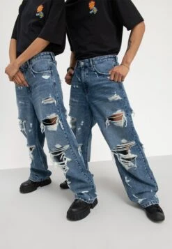 YOURTURN Unisex - Vaqueros Boyfriend - Light Blue Denim