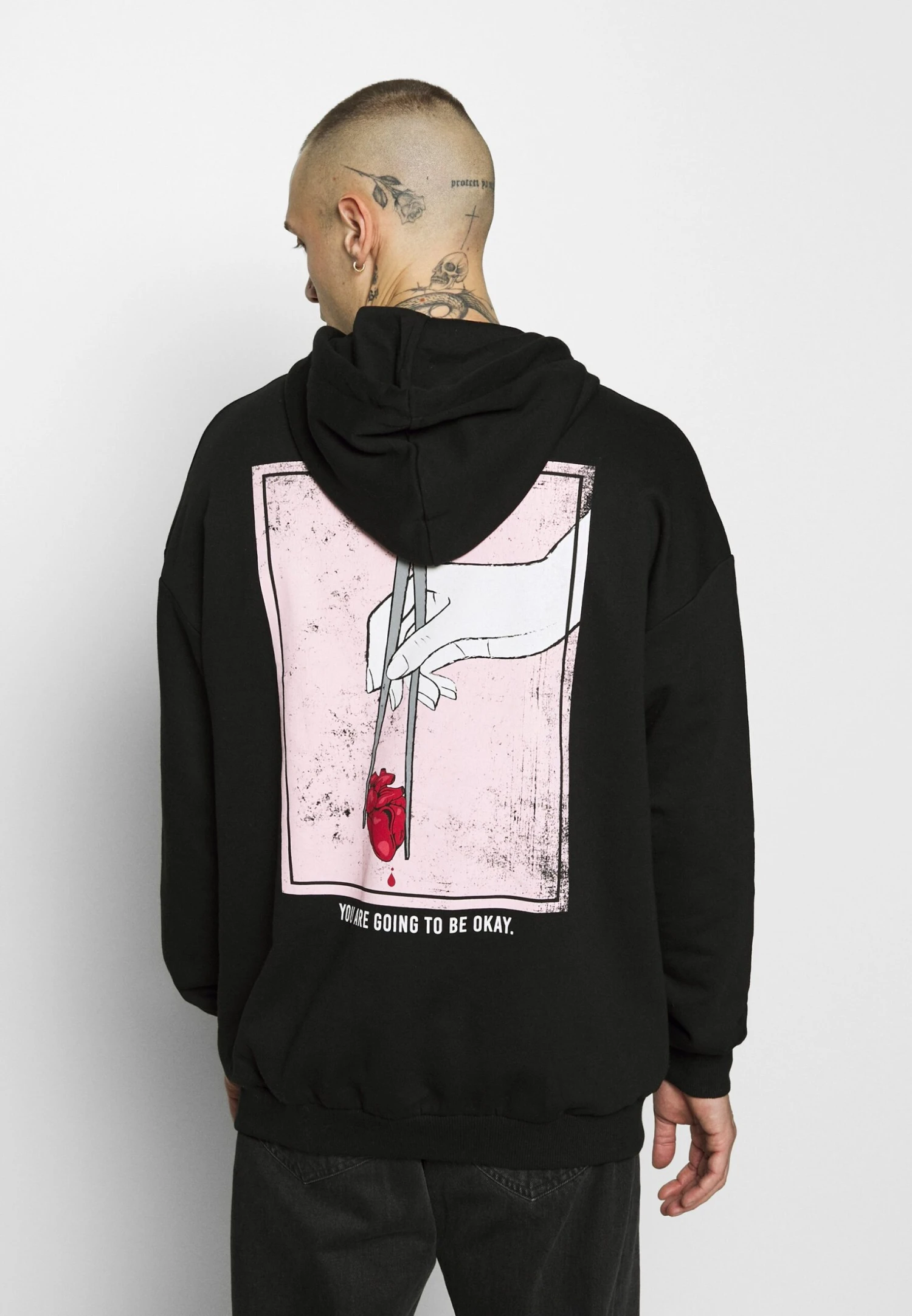 YOURTURN Jersey Con Capucha - Black 3 YOURTURN Jersey Con Capucha - Black - Imagen 3