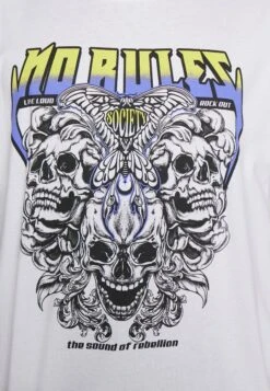 YOURTURN Rule Skull Graphic Tee Unisex - Camiseta Estampada - White 9 YOURTURN Rule Skull Graphic Tee Unisex - Camiseta Estampada - White -Yourturn 38058aa46a744b1d840b5599082d9305
