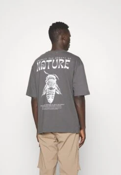 YOURTURN Unisex - Camiseta Estampada - Dark Grey