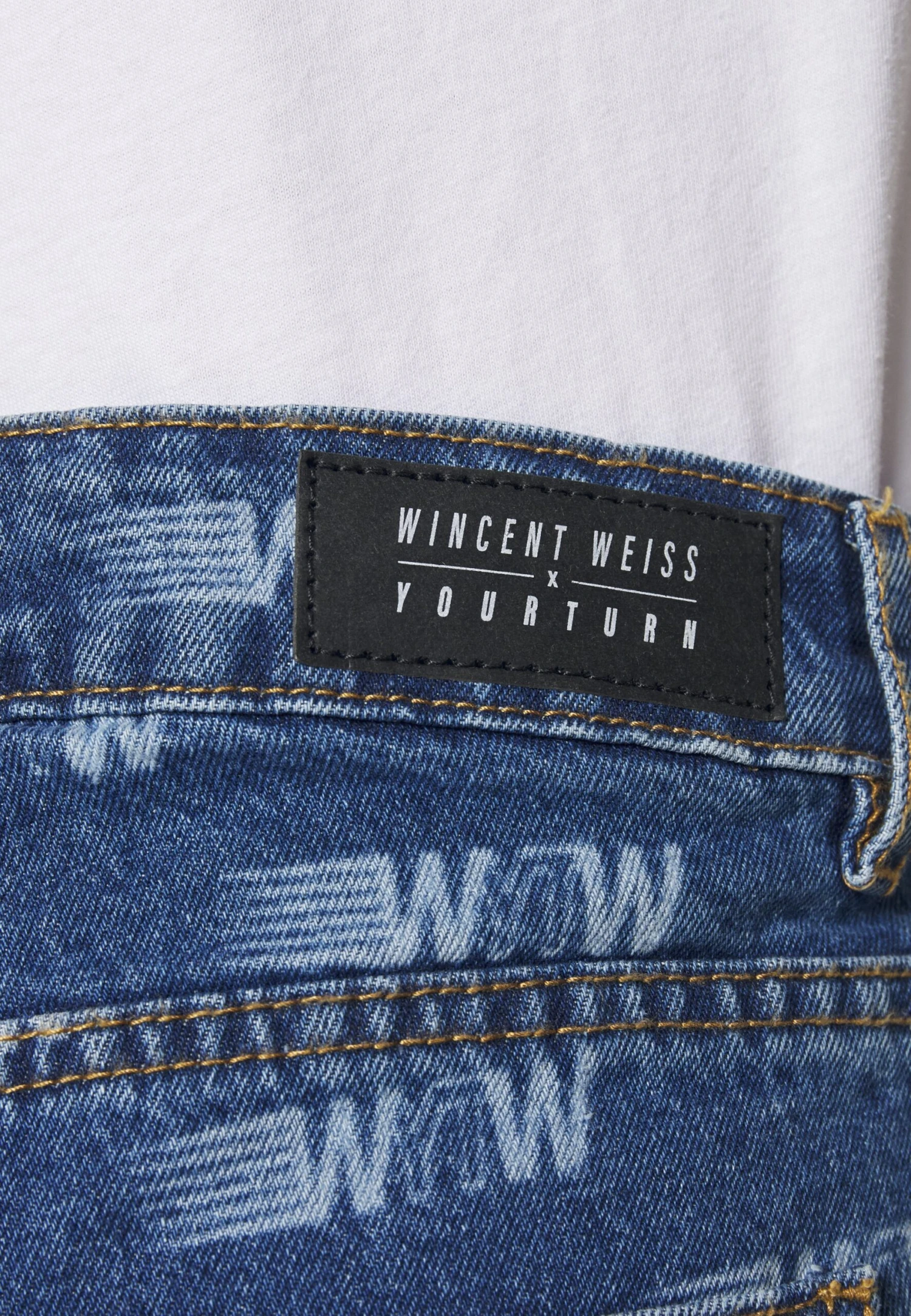 YOURTURN WincentWeiss Unisex - Vaqueros Rectos - Blue Denim 7 YOURTURN WincentWeiss Unisex - Vaqueros Rectos - Blue Denim - Imagen 7
