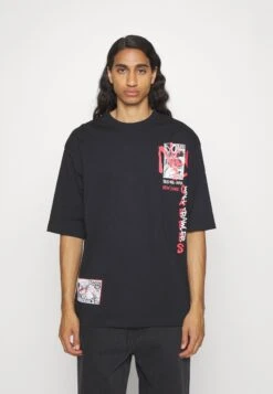 Yourturn 32 YOURTURN Unisex - Camiseta Estampada - Black