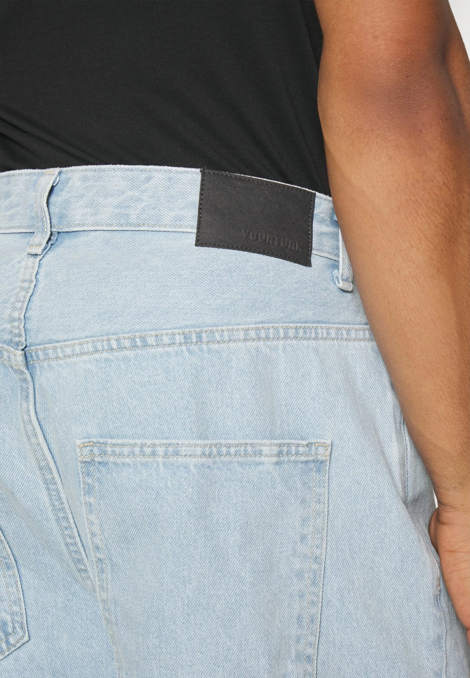 YOURTURN Baggy Jeans Unisex - Vaqueros Boyfriend - Light Blue Denim 5 YOURTURN Baggy Jeans Unisex - Vaqueros Boyfriend - Light Blue Denim - Imagen 5