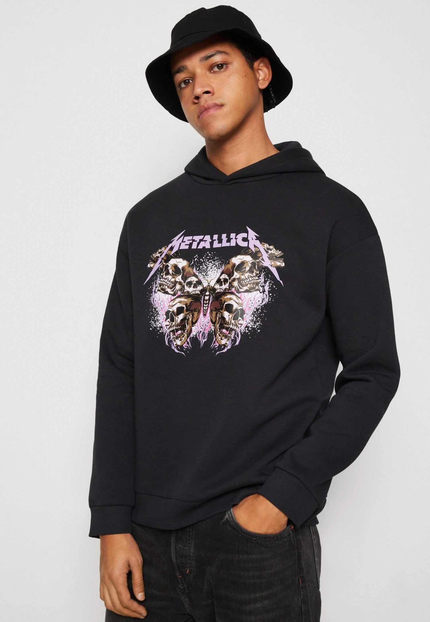 YOURTURN Metallica Unisex - Jersey Con Capucha - Black 4 YOURTURN Metallica Unisex - Jersey Con Capucha - Black - Imagen 4