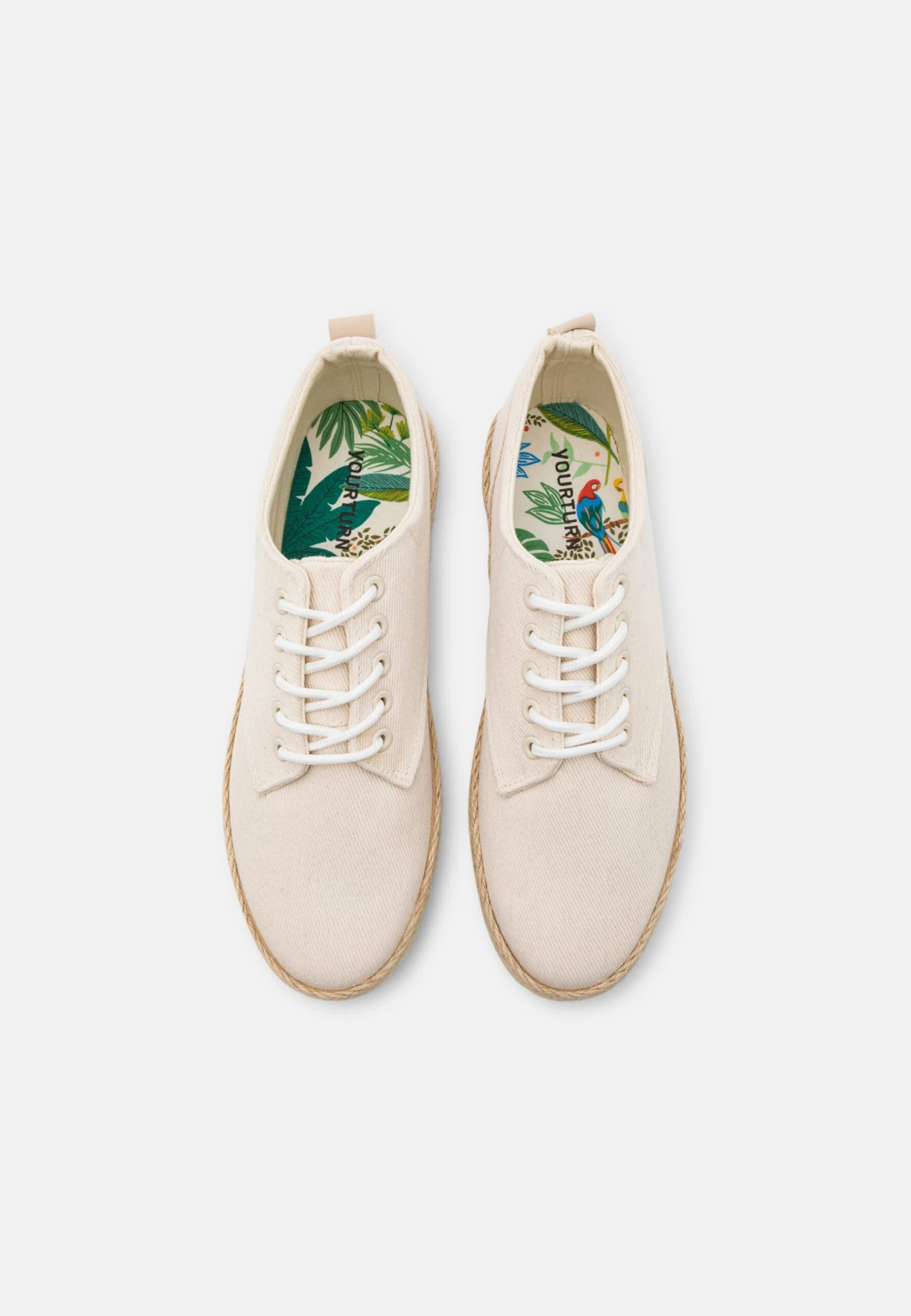 YOURTURN Unisex - Zapatos Con Cordones - Beige 4 YOURTURN Unisex - Zapatos Con Cordones - Beige - Imagen 4