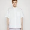 YOURTURN Plain Boxi Fit Unisex - Camisa -White