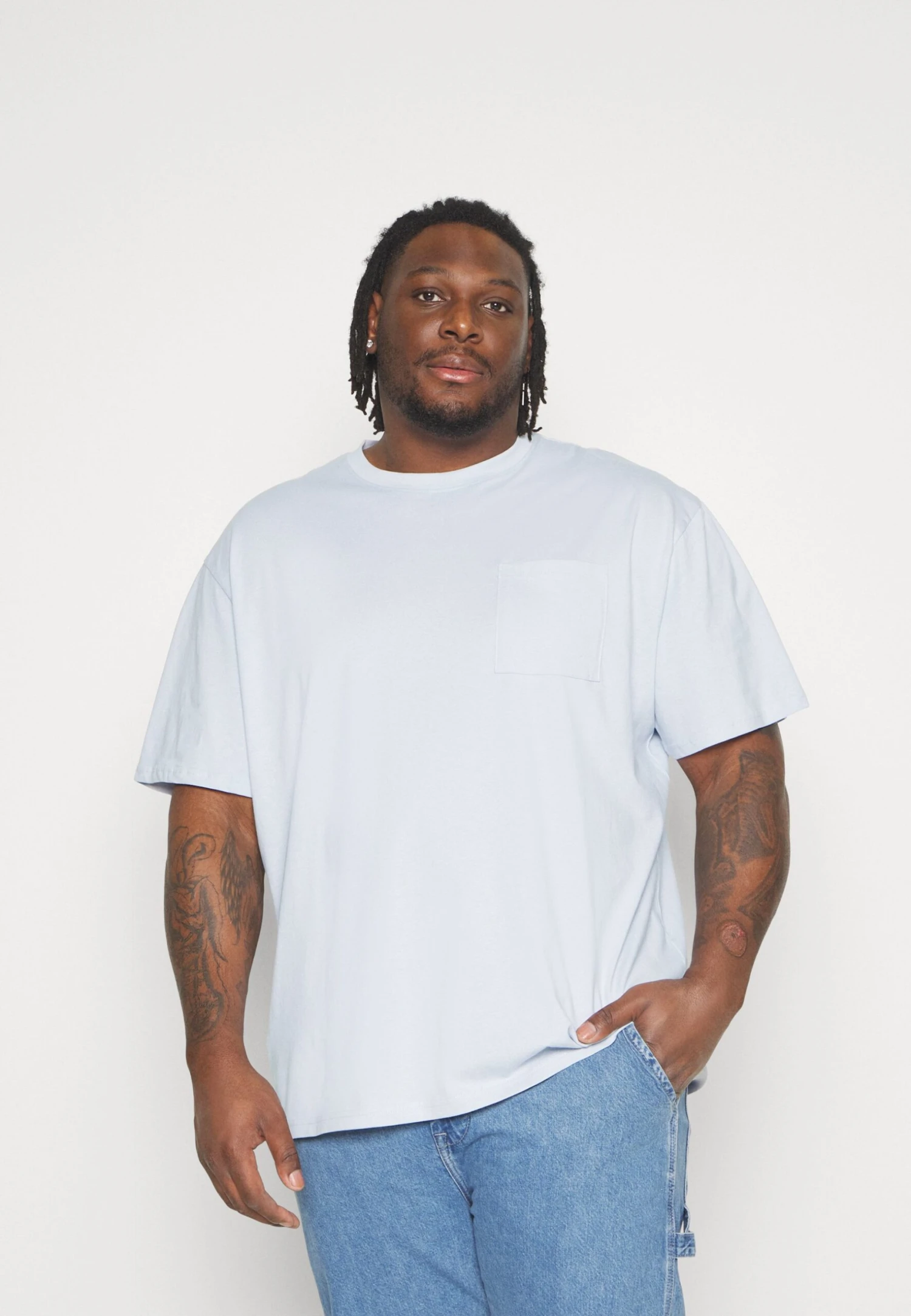 YOURTURN Unisex 2 Pack- Camiseta Básica - Light Blue/Dark Blue 2 YOURTURN Unisex 2 Pack- Camiseta Básica - Light Blue/Dark Blue - Imagen 2