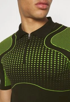 YOURTURN Unisex - Polo - Black/Green -Yourturn 55d461bd263e4076ade0a1ccce803e32