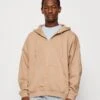 YOURTURN Unisex - Sudadera Con Cremallera - Tan