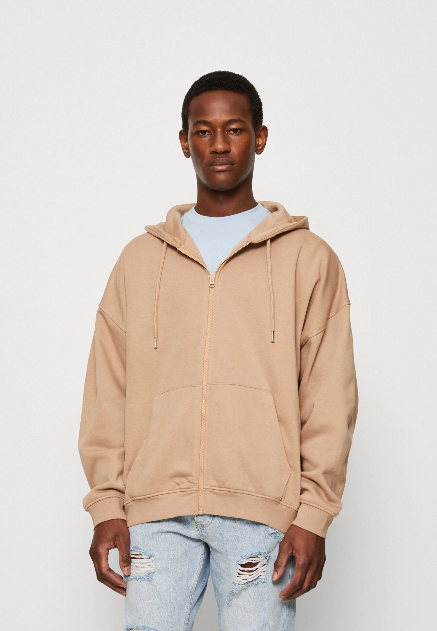 YOURTURN Unisex - Sudadera Con Cremallera - Tan 1 YOURTURN Unisex - Sudadera Con Cremallera - Tan