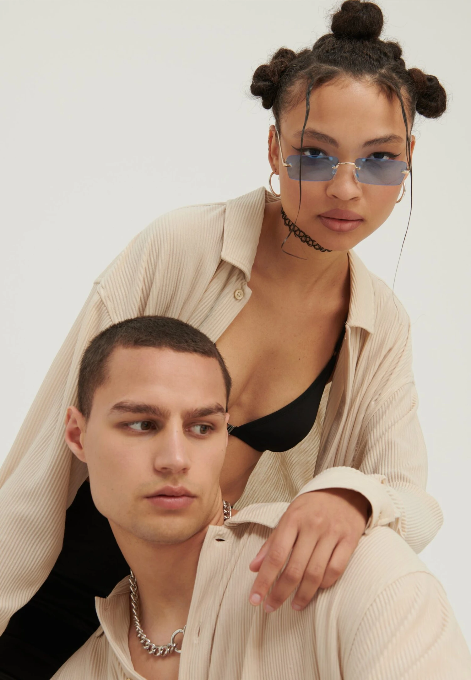 YOURTURN Unisex - Camisa - Beige 3 YOURTURN Unisex - Camisa - Beige - Imagen 3