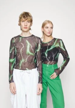 YOURTURN Unisex - Camiseta De Manga Larga -Black