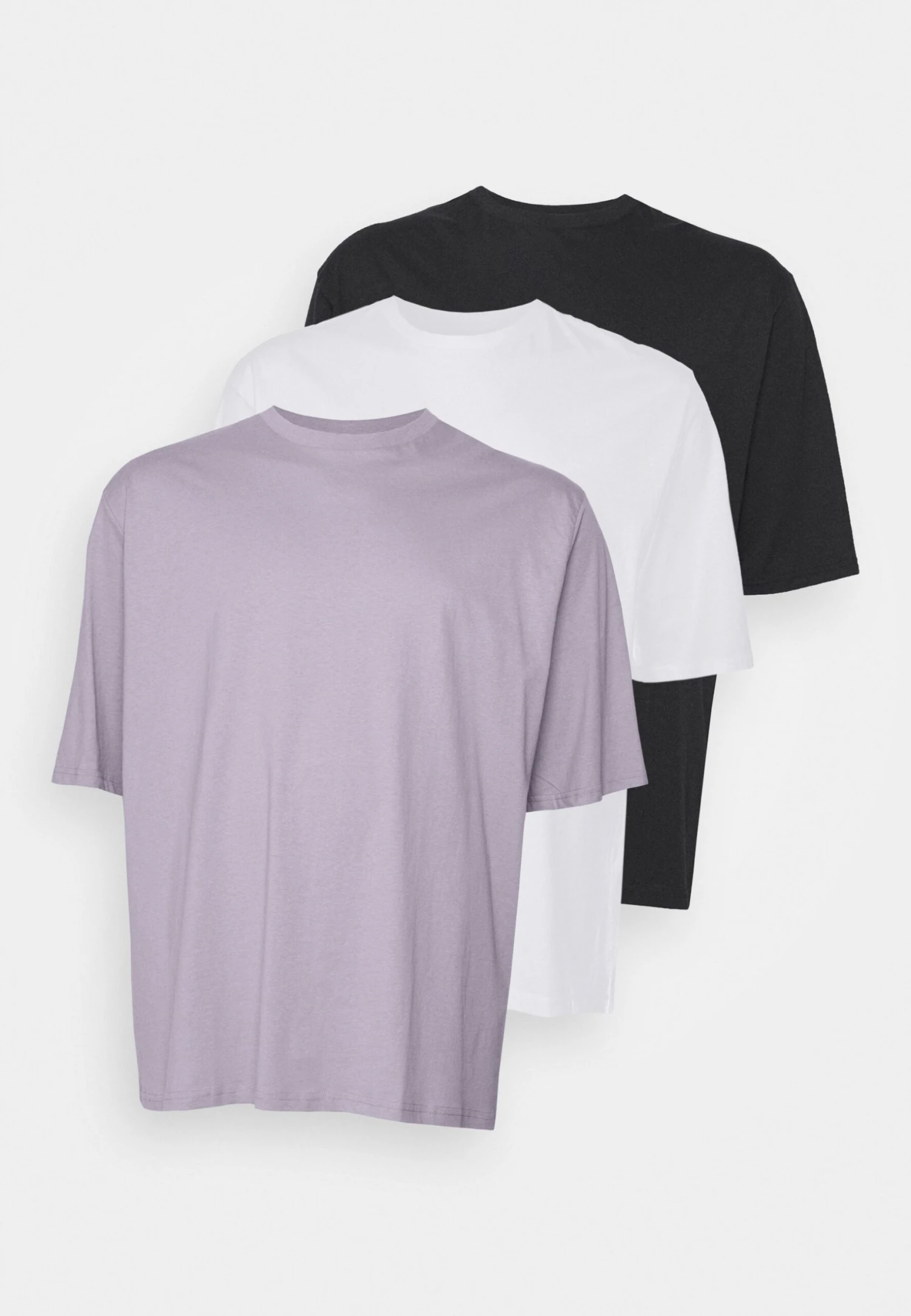YOURTURN Unisex 3 Pack- Camiseta Básica - White/Lilac/Black 9 YOURTURN Unisex 3 Pack- Camiseta Básica - White/Lilac/Black - Imagen 9