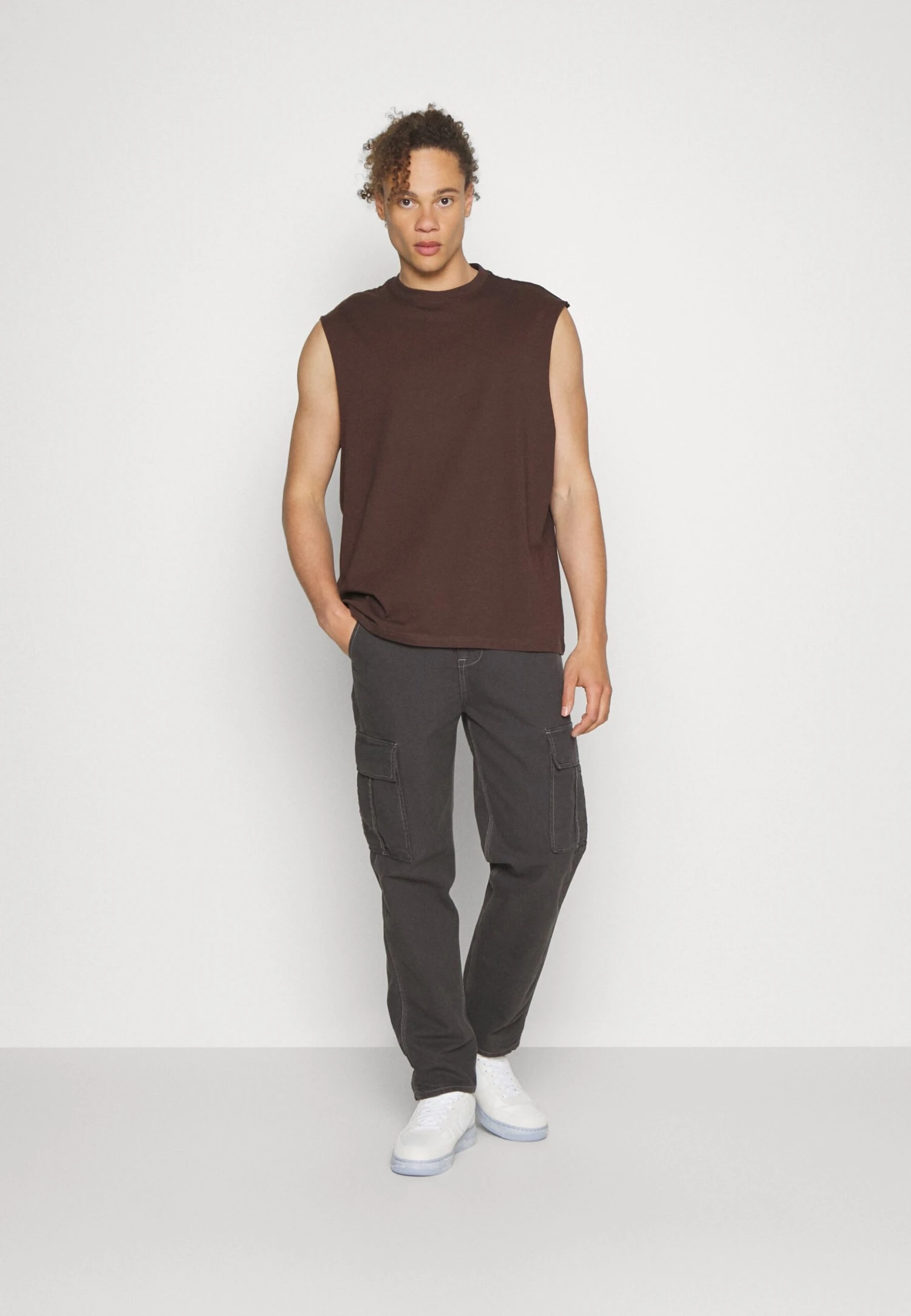 YOURTURN Unisex 2 Pack - Top - Light Grey/Brown 1 YOURTURN Unisex 2 Pack - Top - Light Grey/Brown