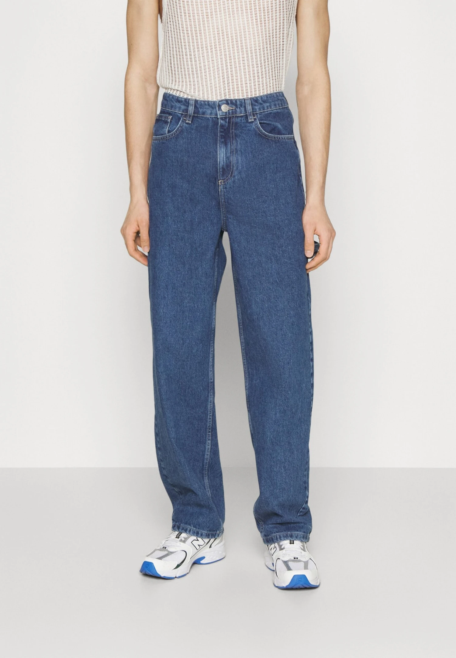 YOURTURN Unisex - Vaqueros Boyfriend - Dark Blue Denim 1 YOURTURN Unisex - Vaqueros Boyfriend - Dark Blue Denim