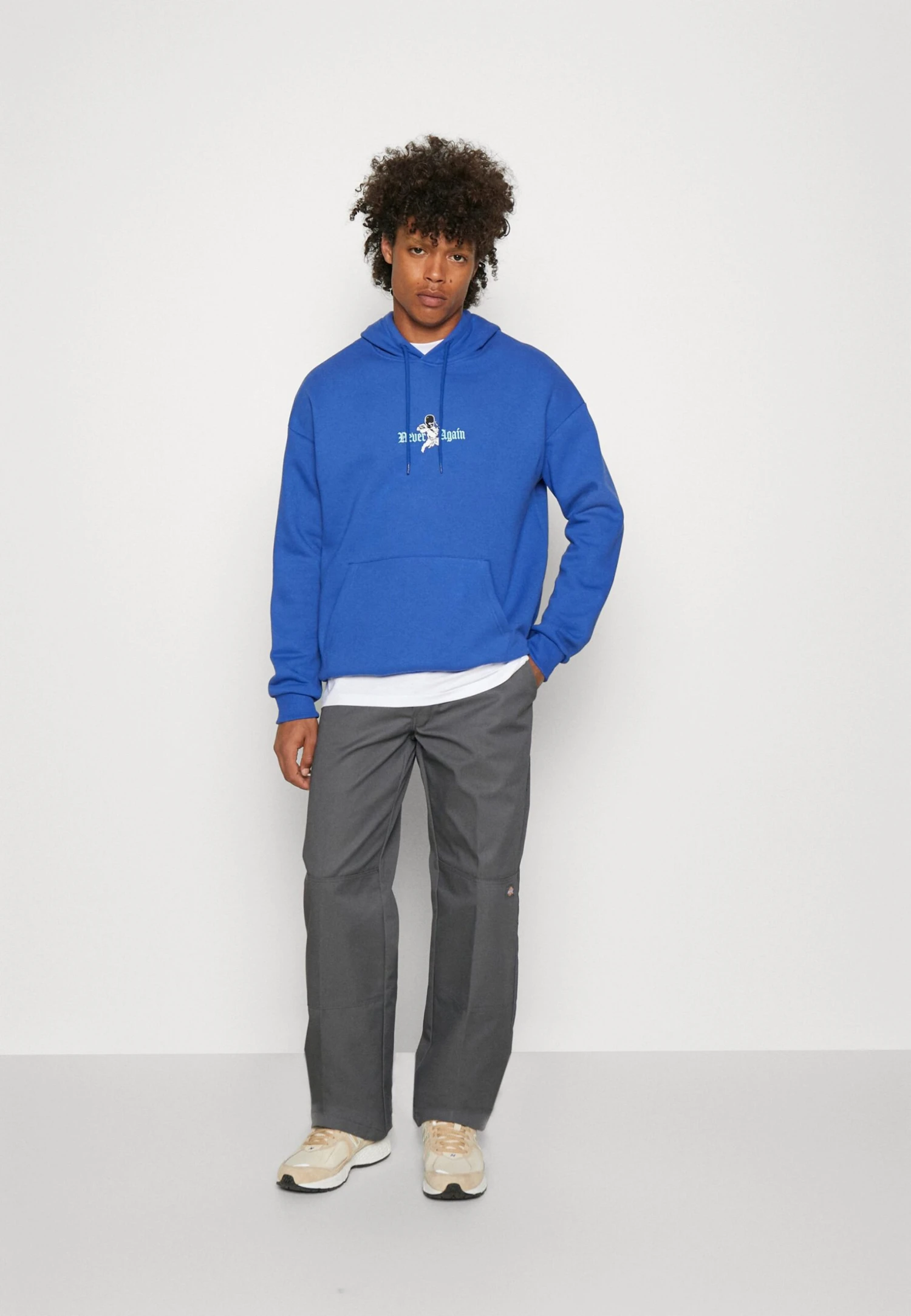 YOURTURN Never Again Hoodie Unisex - Jersey Con Capucha - Dark Blue 2 YOURTURN Never Again Hoodie Unisex - Jersey Con Capucha - Dark Blue - Imagen 2