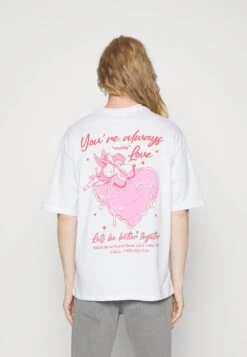 YOURTURN Unisex - Camiseta Estampada - White