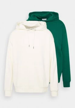 YOURTURN 2 Pack Unisex - Jersey Con Capucha - Off-White/Green