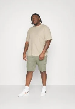 YOURTURN Unisex - Camiseta Básica -Light Green/ Off-White