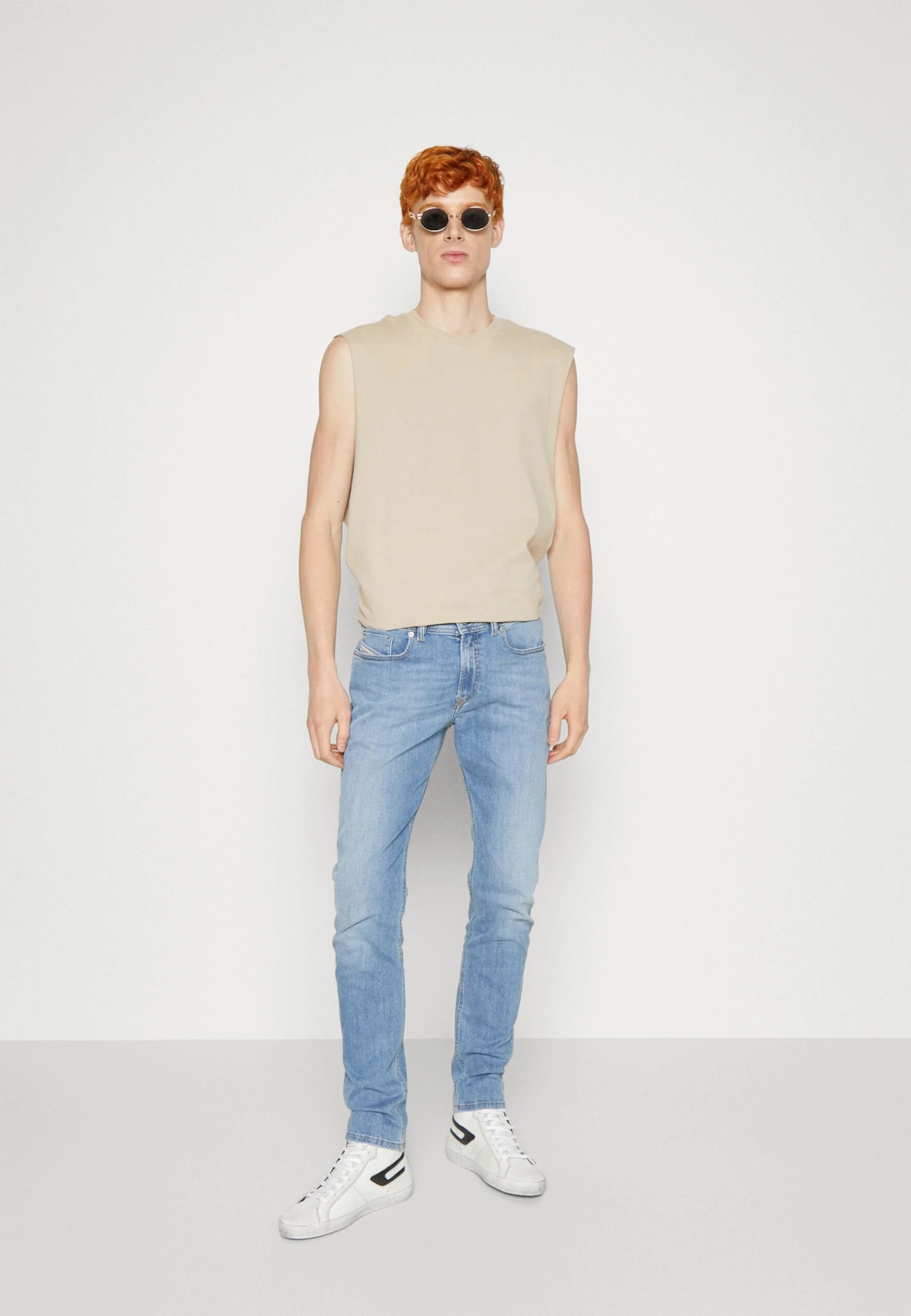 YOURTURN Unisex 2 Pack - Top - Beige/Dark Blue 1 YOURTURN Unisex 2 Pack - Top - Beige/Dark Blue