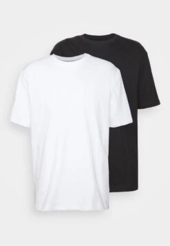 YOURTURN 2 Pack Unisex - Camiseta Básica - Black/White