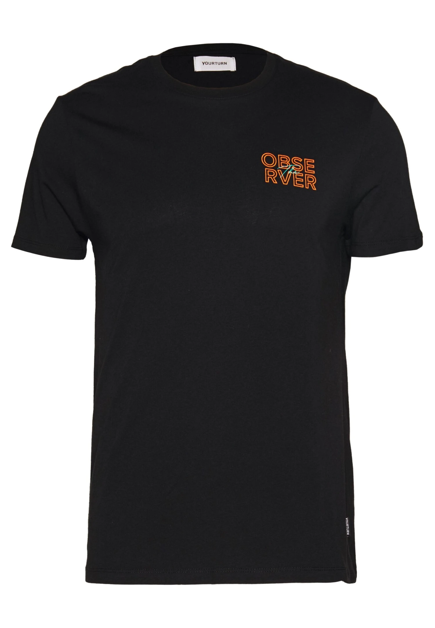 YOURTURN Unisex Observer- Camiseta Estampada - Black 2 YOURTURN Unisex Observer- Camiseta Estampada - Black - Imagen 2