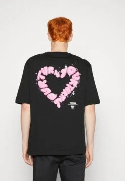 YOURTURN Unisex - Camiseta Estampada -Black