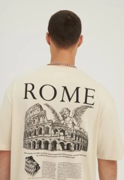 YOURTURN Rome Tee Unisex - Camiseta Estampada - Mottled Light Brown -Yourturn c774f4903f4a4a26b535e119279a3abe