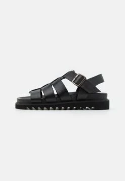 YOURTURN Leather Unisex- Sandalias - Black