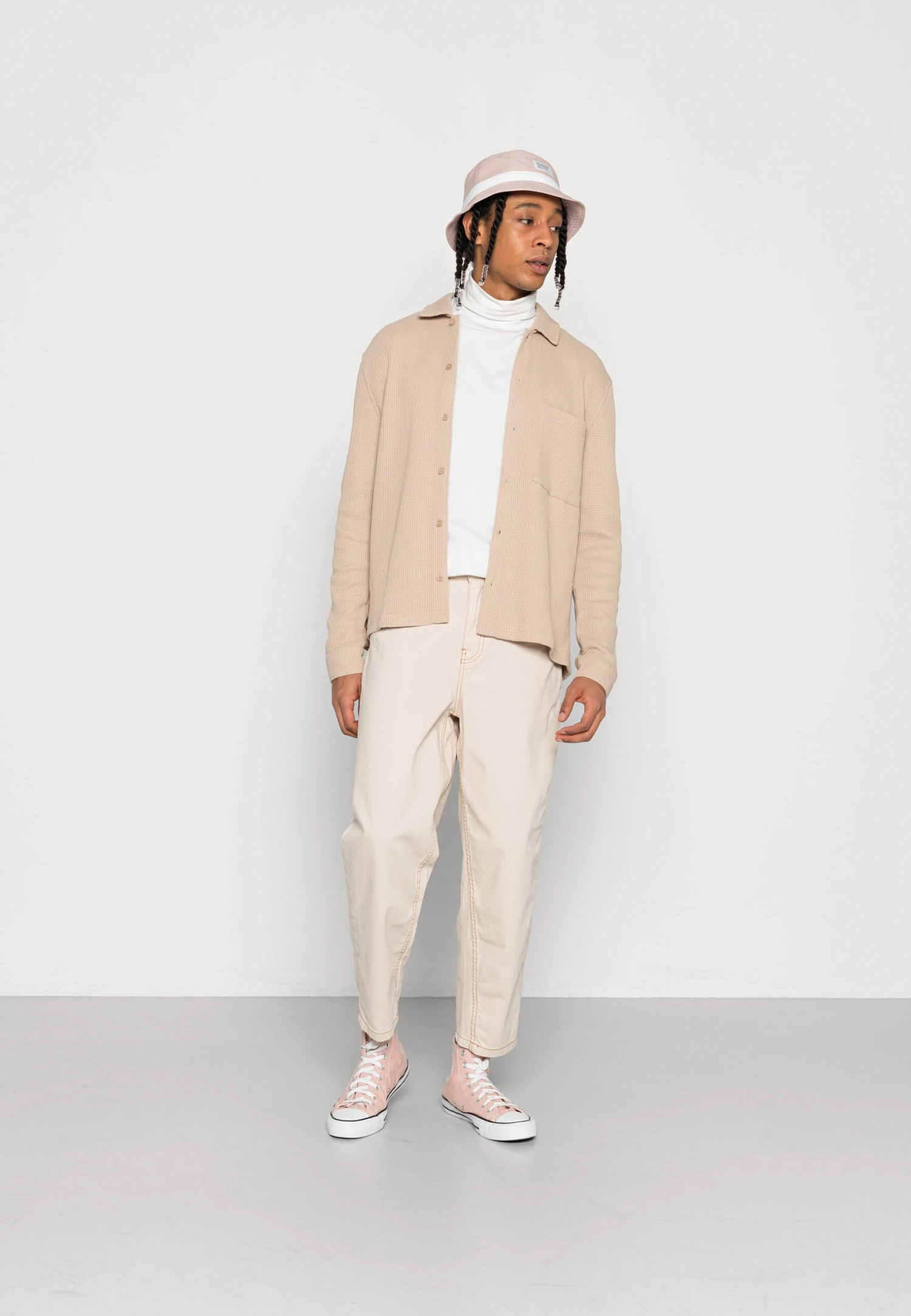 YOURTURN Unisex - Vaqueros Boyfriend - Off White 2 YOURTURN Unisex - Vaqueros Boyfriend - Off White - Imagen 2