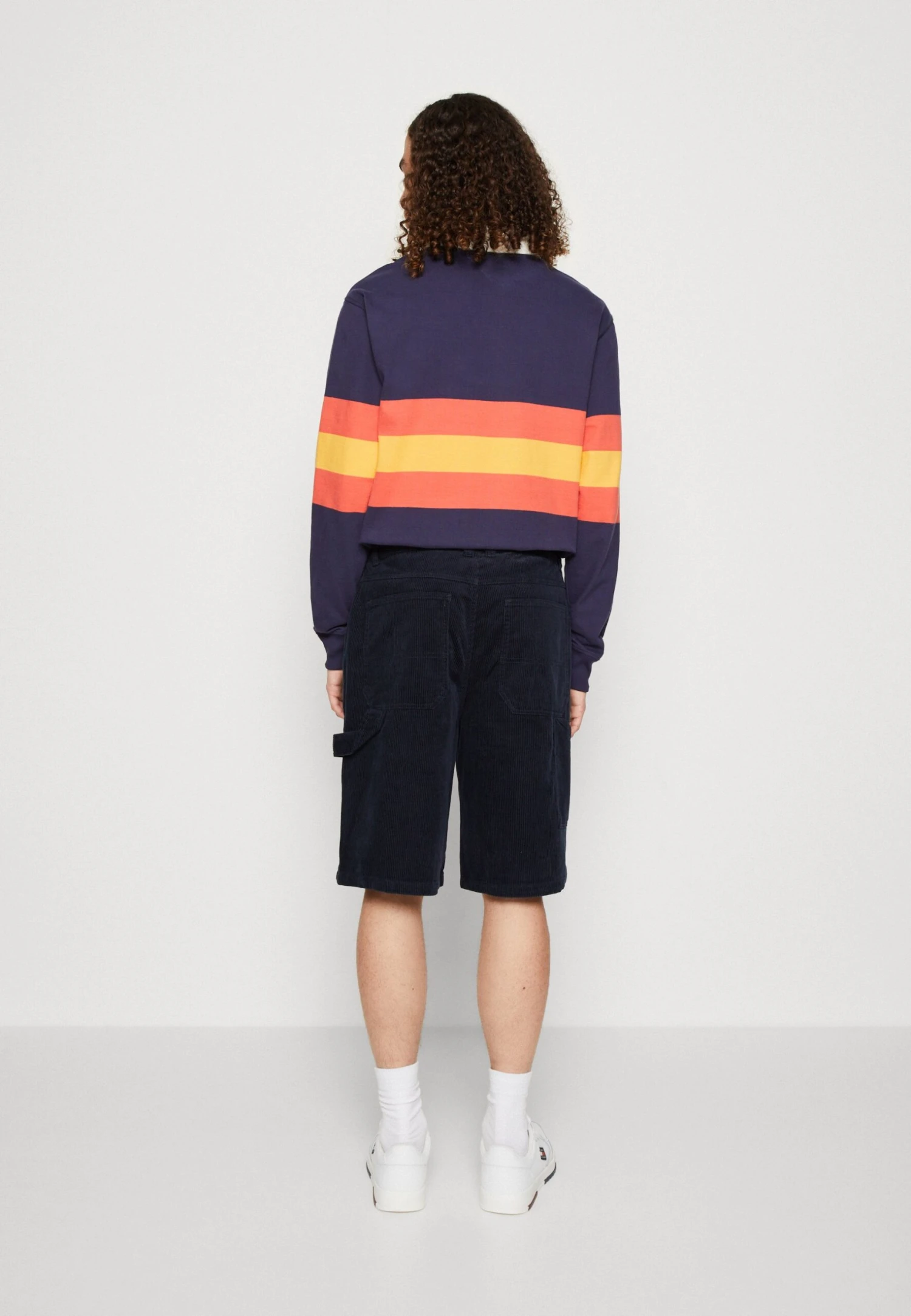 YOURTURN Wide Fit Carpenter Corduroy Unisex - Shorts - Dark Blue 3 YOURTURN Wide Fit Carpenter Corduroy Unisex - Shorts - Dark Blue - Imagen 3