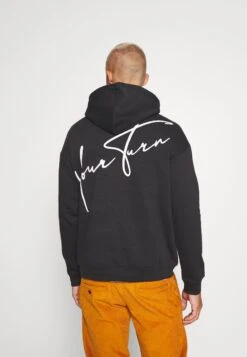 YOURTURN Bold Script Hoodie Unisex - Sudadera - Black