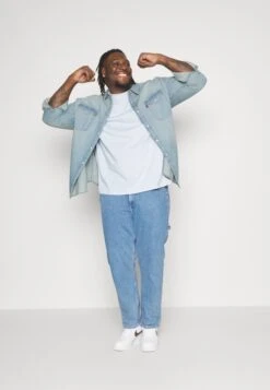 YOURTURN Unisex 2 Pack- Camiseta Básica - Light Blue/Dark Blue