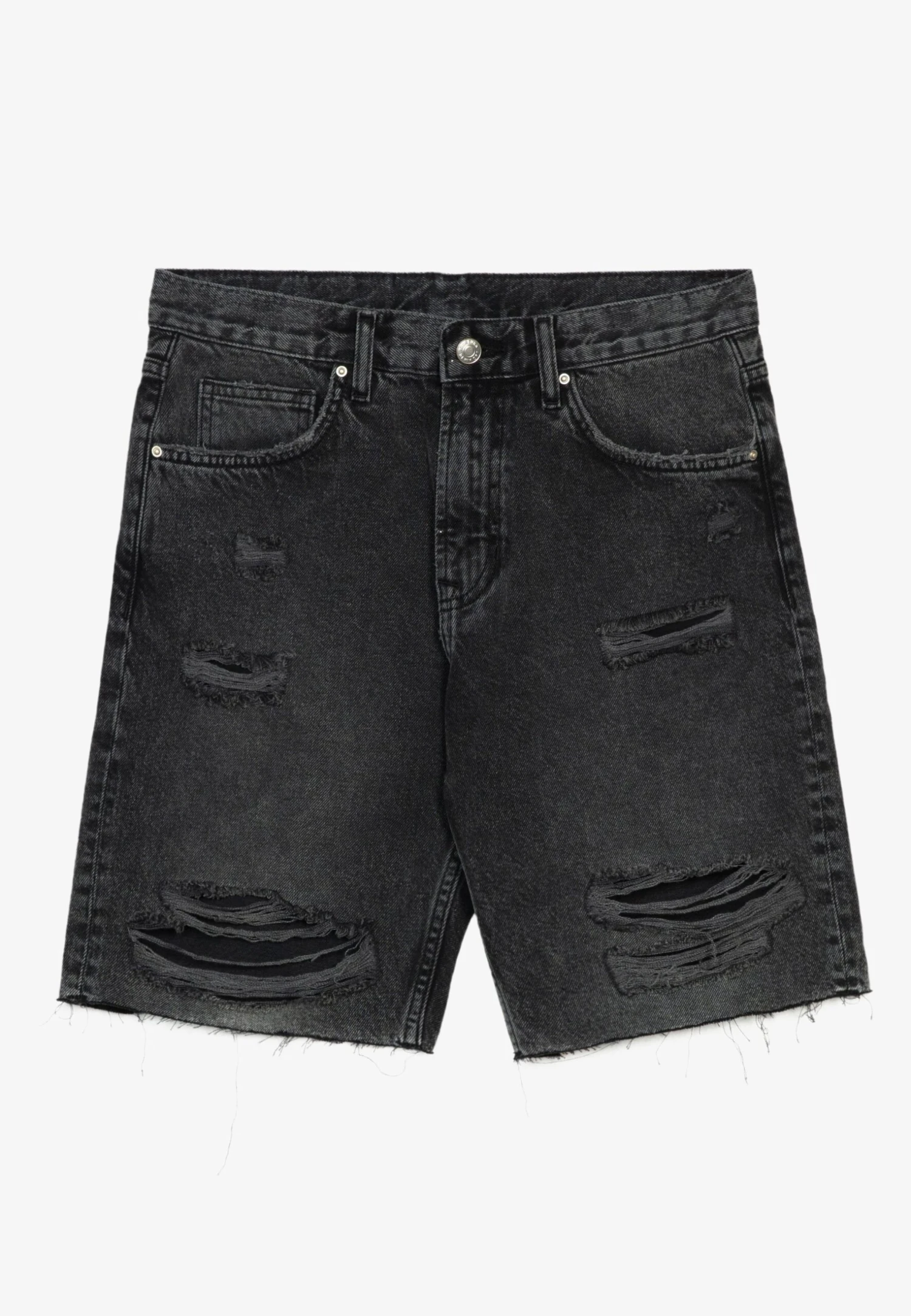 YOURTURN Unisex - Shorts Vaqueros - Black 4 YOURTURN Unisex - Shorts Vaqueros - Black - Imagen 4