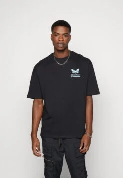 YOURTURN Chest Tee Unisex - Camiseta Estampada - 802 - Black